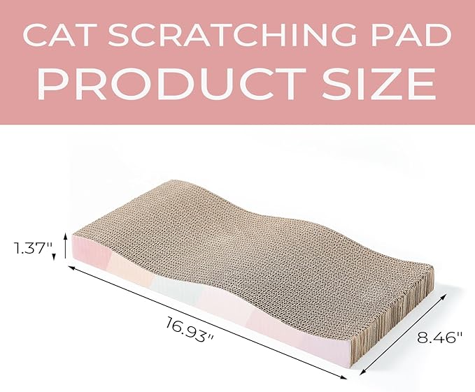 SIDAZON Cat Scratching Pads Cardboard Cat Scratchers - Image 2