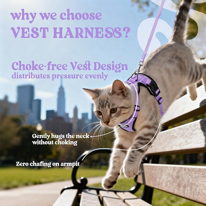 rabbitgoo Cat Harness and Leash Set, Escape Proof Vest Harness - Image 3