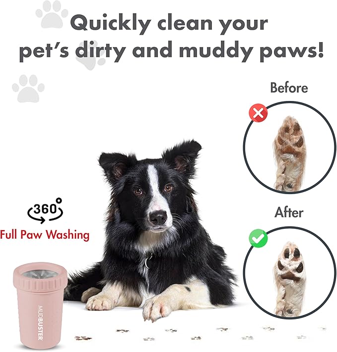 Dexas MudBuster Medium Dog Paw Cleaner, Fits 1.5"-2.5" Wide Paws, Gentle - Image 5