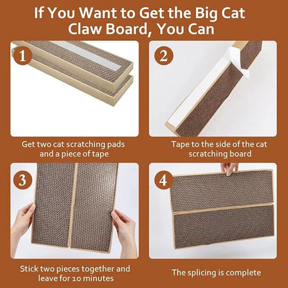 HappyFree SX Double-Sided Cat Scratch Pad: Premium Indoor Cat Scratcher - Image 3