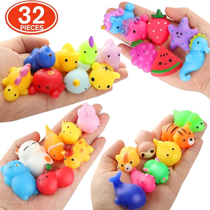 nobasco Squishies, 32 Pack Mochi Squishy Toys - Image 4
