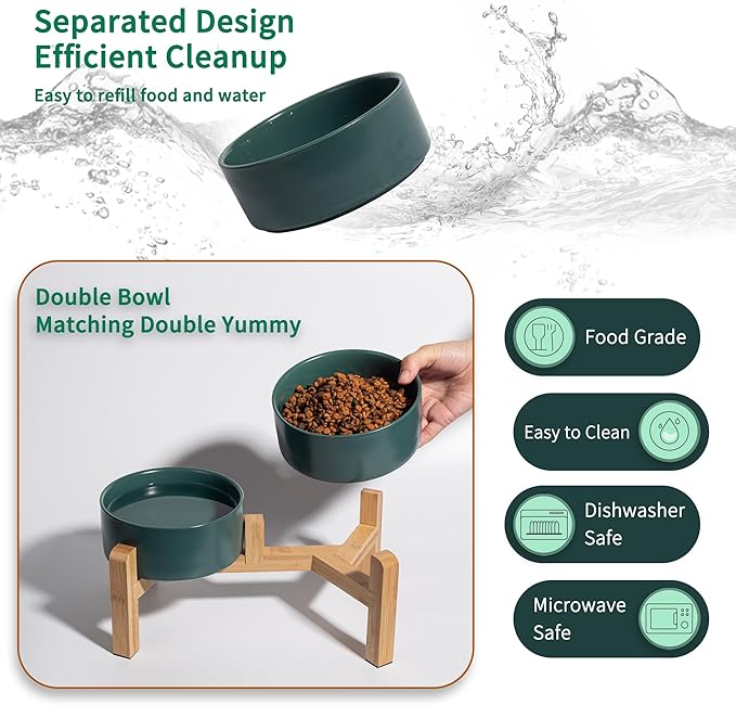 Elevated Ceramic Dog Bowl Set - Image 5
