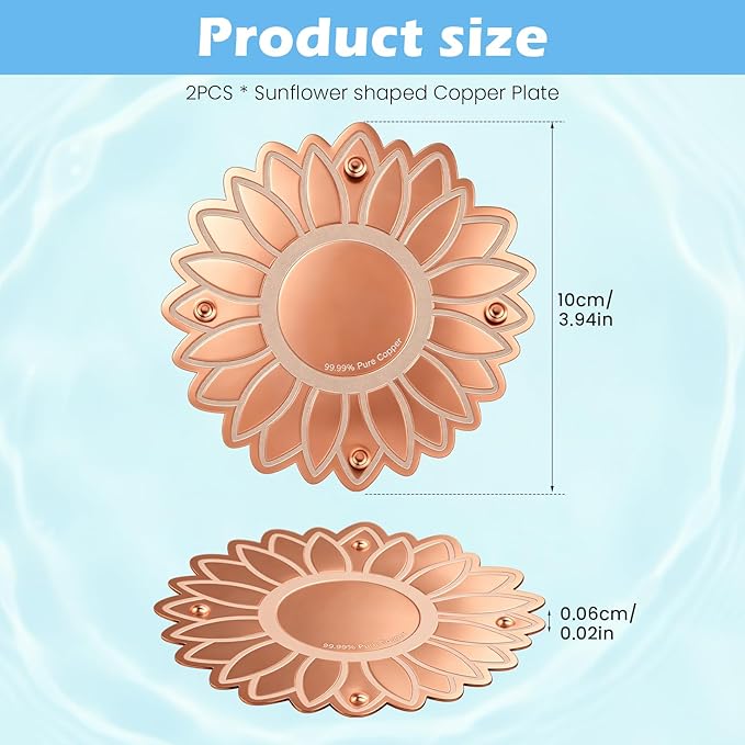 Copper Bird Bath Purification Disk, Outdoor Bird Bowls All-Season - Image 3
