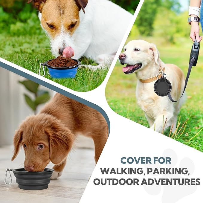 Dog Bowl Collapsible, 2 Pack Portable Foldable Travel Water Bowl Food Dishes - Image 8