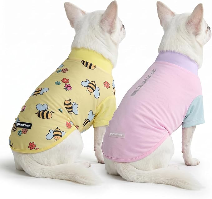 Spark Paws Sunblock Dog T-Shirt, SPF30 Protection, Lightweight Breathable Quick by SparkPaws