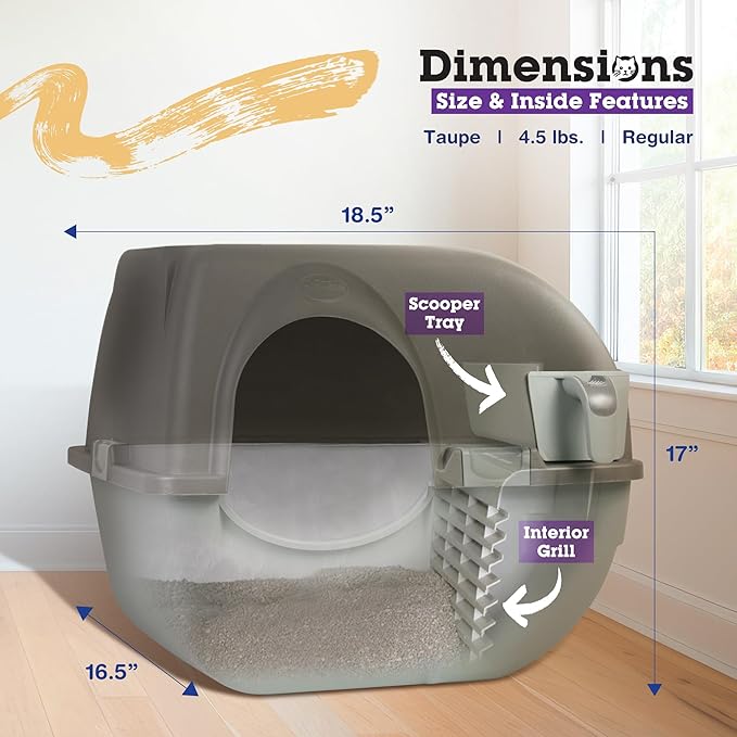 Omega Paw NRA15 Self Cleaning Litter Box Regular Size - Image 4