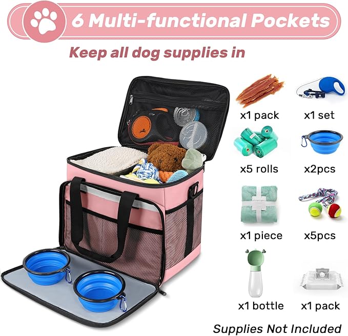 6 Set Dog Travel Bag, Large Pet Supplies - Image 3