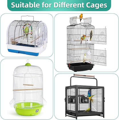 Bird Cage Seed Catcher, Seed Catcher Guard Net Cover, Parrot Nylon Mesh Net - Image 6