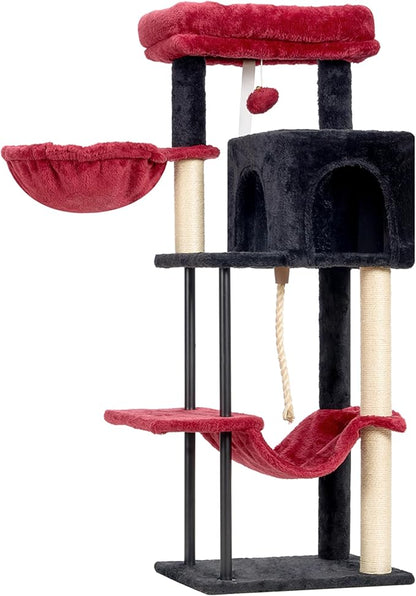 Gitelsnour Cat Tree, Cat Tower for Indoor Cats, 43.3 inch Gothic Cat Tree Tower - Image 9