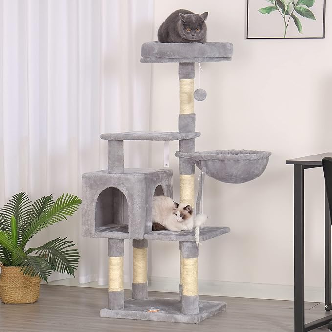 Heybly Cat Tree with Toy, Cat Tower condo - Image 2
