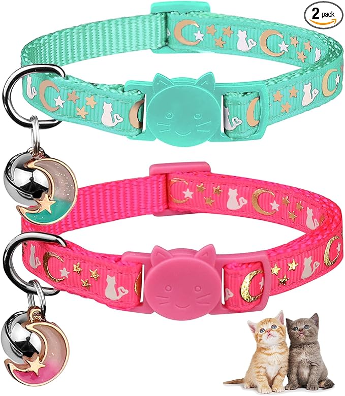 Baeuppit 2PCS Breakaway Cat Collars by Baeuppit