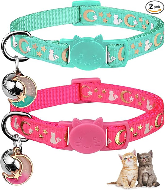 Baeuppit 2PCS Breakaway Cat Collars by Baeuppit