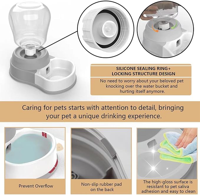 STALTWO 1 Gallon Automatic Dog Water Dispenser, Premium Large Capacity Gravity - Image 4