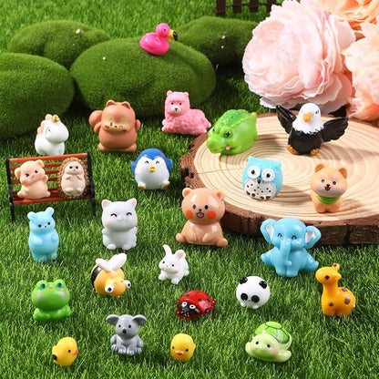DIYDEC 50pcs Mini Resin Animal 50 Styles Tiny Resin Animals Miniature to Hide - Image 4