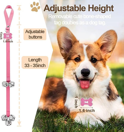 2 Pack Dog Door Bells Dog Doorbell to go Outside Puppy Train Bell - Image 2