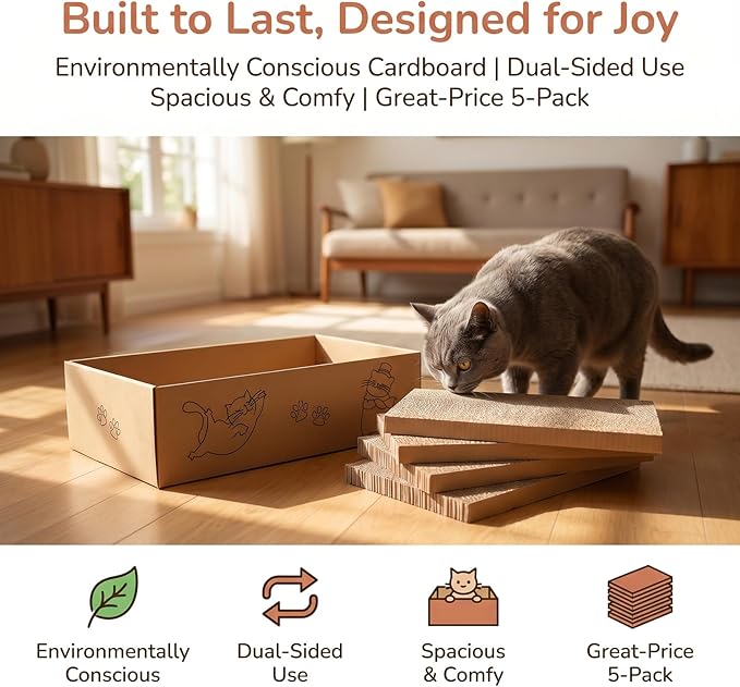 Nicunom 5 Packs in 1 Cat Scratcher - Image 5