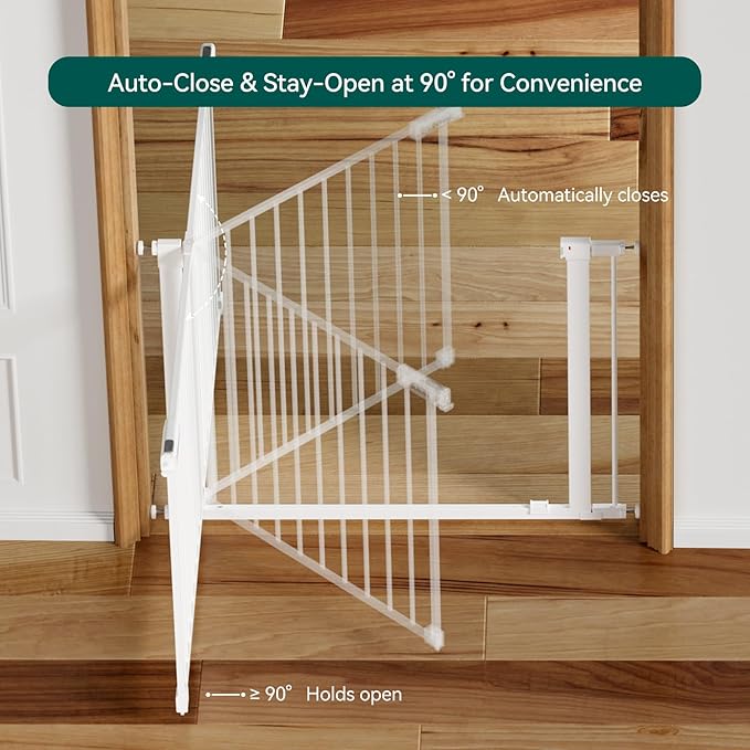 Babelio Baby Gate for Doorways and Stairs, 26-31" Pet Gate - Image 4