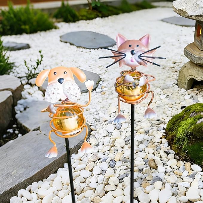 Solar Garden Lights, Decorative Statues Figurine Lights - Image 2
