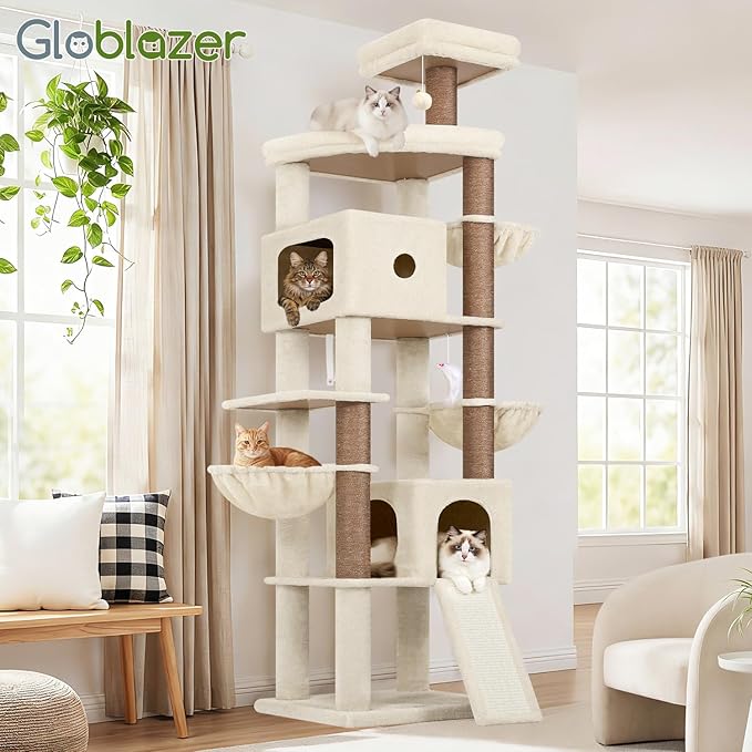 Globlazer 83in Heavy Duty Cat Tree, Giant Cat Tower - Image 7