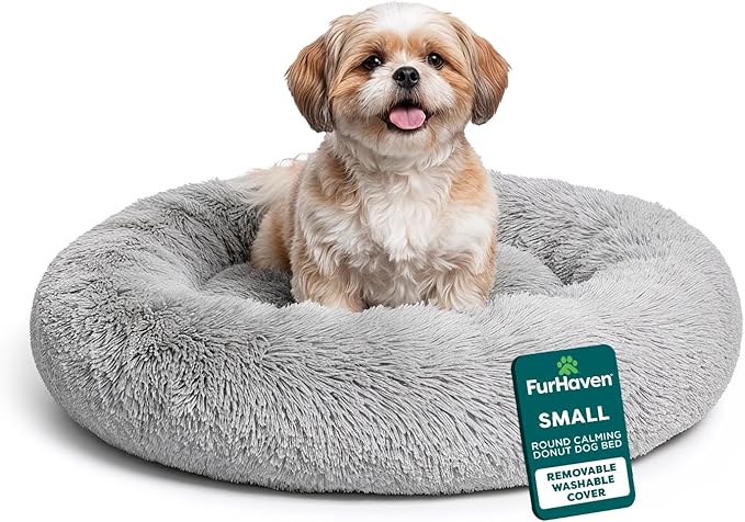 FurHaven 23" Calming Donut Dog Bed by FurHaven