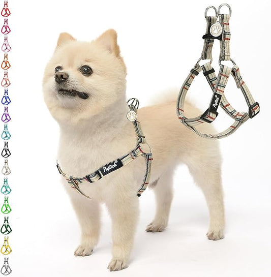 PUPTECK No Pull Dog Harness Soft Adjustable Basic Nylon Step in Puppy Vest by PUPTECK