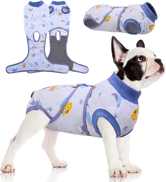 FUAMEY Recovery Suit for Dogs After Surgery, Soft Breathable Dog Bodysuit by FUAMEY