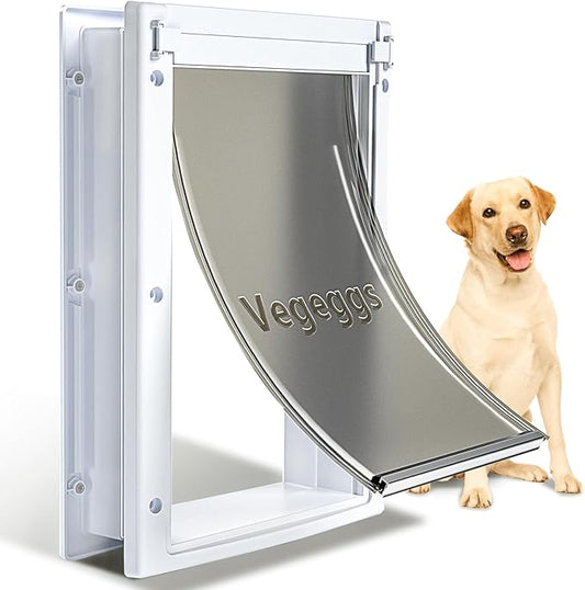 Large Dog Door for Daily in & Out Access, Magnetic Pet Door by FreedomforYourPet
