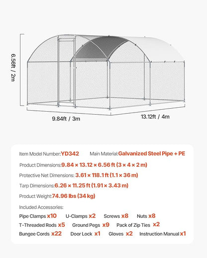 VEVOR Large Metal Chicken Coop - Image 7