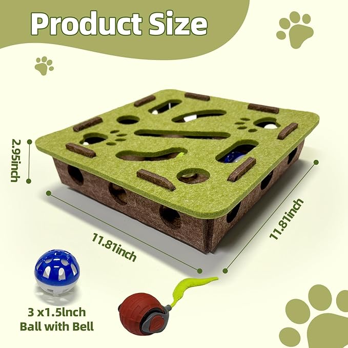 Interactive Soft Felt Cat Puzzle Toy - Image 4