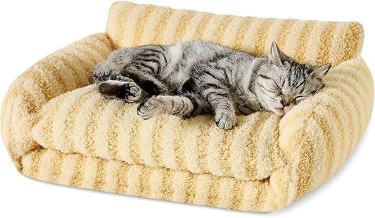 Hollypet Cat Bed Fluffy Plush Multifunctional Double-Layer Machine Washable by Hollypet