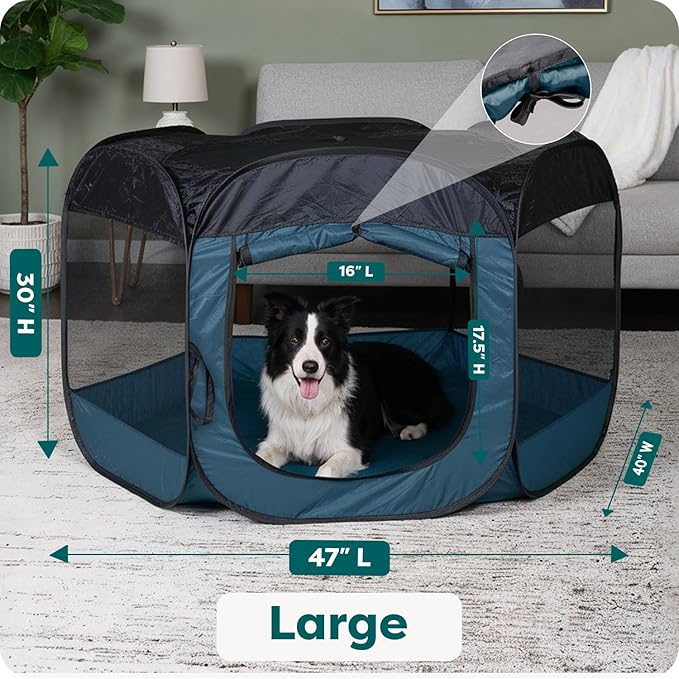 FurHaven Soft-Sided Dog & Cat Playpen, Portable Foldable Indoor & Outdoor Pet - Image 3