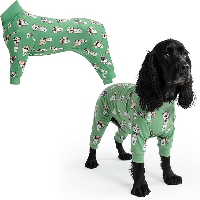 Spark Paws Dog Pajama, Dog Recovery Suit Male, Ultra-Soft and 4-Way Stretch by SparkPaws