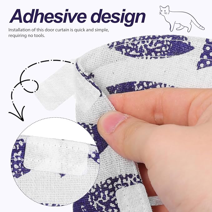 Kisangel Cat Litter Box Curtain, Self Cleaning Litter Case Door Curtain - Image 3