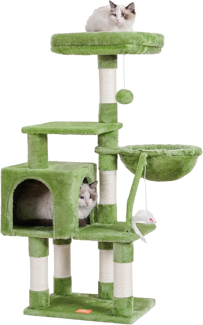Heybly Cat Tree with Toy, Cat Tower condo - Image 7