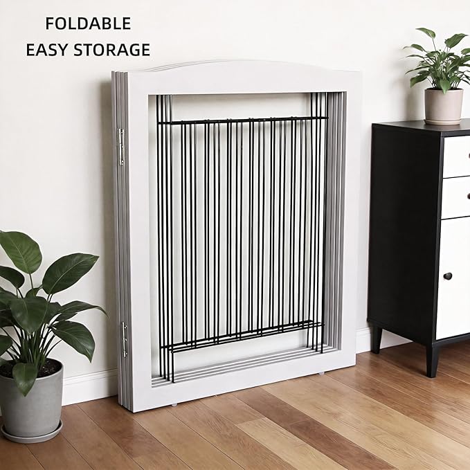ZJSF Freestanding Dog Fence Indoor, Foldable Dog Gate - Image 8