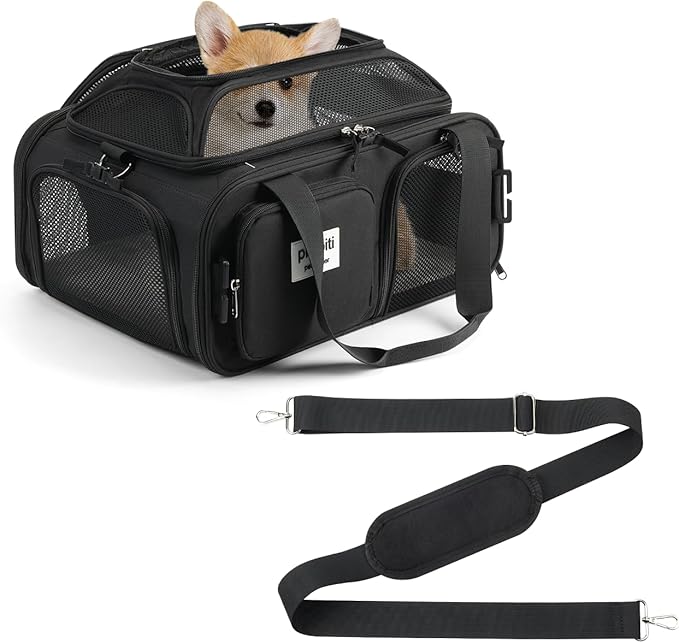 pidipiti 17x13x8 Frontier Allegiant Breeze Airline Approved top Expandable pet by pidipiti