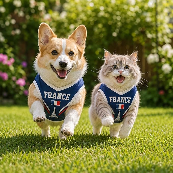 V-DECORPARKS Dog Jersey Custom Name Number, Pets Soccer Jersey - Image 4