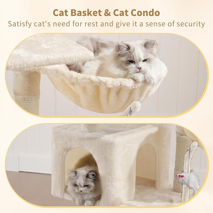 Heybly Cat Tree with Toy, Cat Tower condo - Image 3