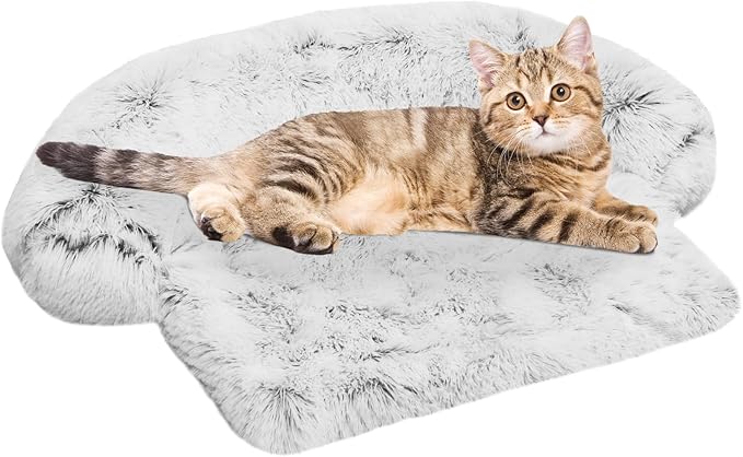 Calming Dog Bed Fluffy Plush Dog Mat by GGIB
