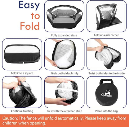 Pawaboo Small Animals Playpen, Waterproof Small Pet Cage Tent - Image 2