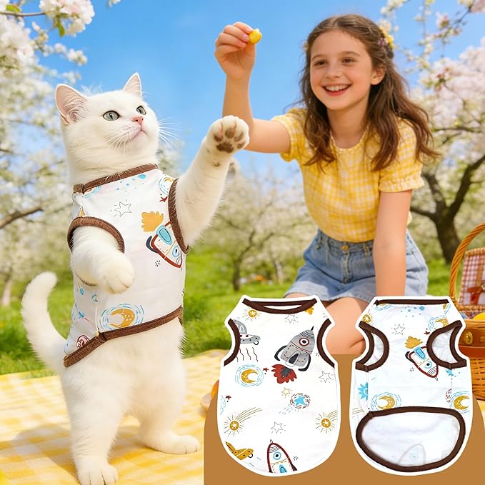 PETCARE Cute Cartoon Cat Shirts - Image 6