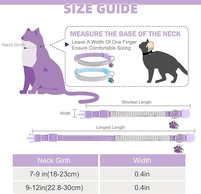 EXPAWLORER Soft Velvet Safe Cat Collars - Image 2