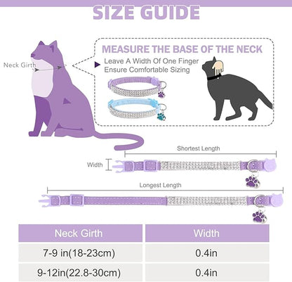 EXPAWLORER Soft Velvet Safe Cat Collars - Image 2
