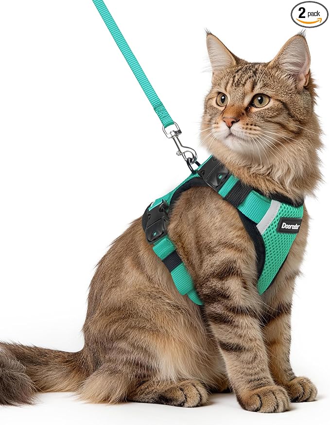 Dooradar Cat Harness and Leash Set, Escape Proof Soft by Dooradar