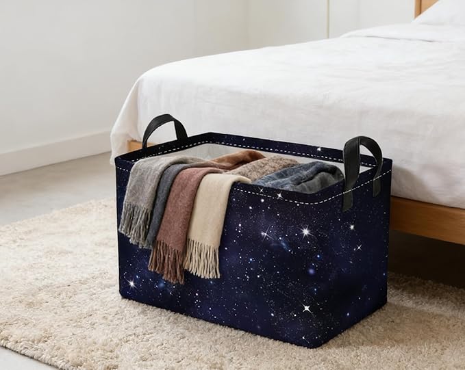 Essme Rectangular Space Basket, Kids Storage Bins Organizer - Image 5