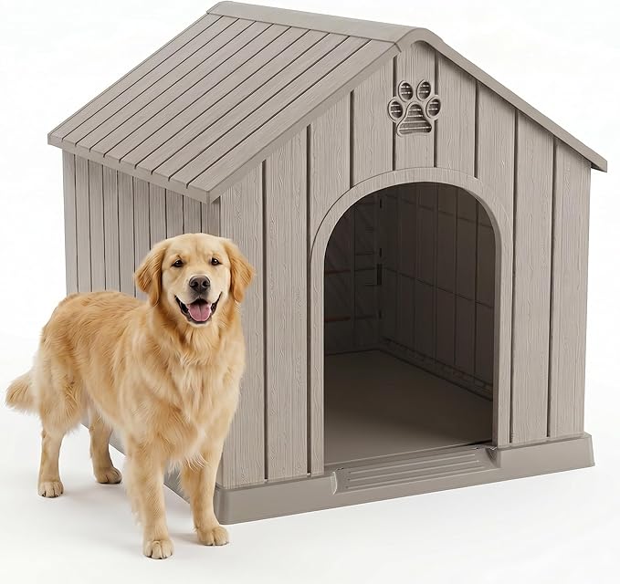 EFU Large Dog House Outdoor Indoor, Waterproof Dog House by EFU