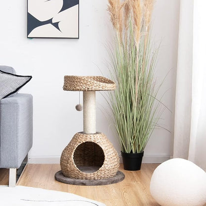 Tangkula Modern Cat Tree, Small Cat Tower - Image 2