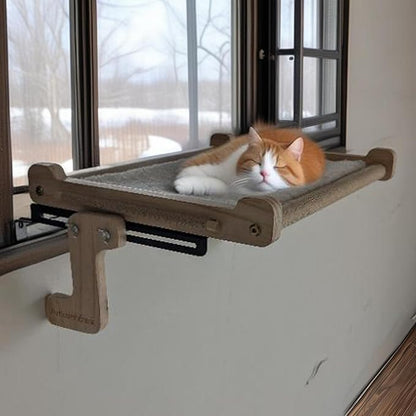 No Suction Cup Cat Window Perch, Adjustable 40lbs Heavy Duty Cat Hammock - Image 7