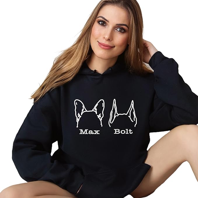 Custom Dog Mom Shirt Personalized Dog Ears Sweatshirt - Image 3