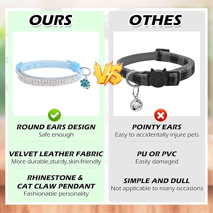 EXPAWLORER Soft Velvet Safe Cat Collars - Image 7